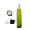 250ml 500ml 750ml Empty Marasca Edible Oil Bottle Green Glass Olive Oil Bottles with Lid